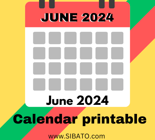 June 2024 Calendar Printable: Your Essential Tool for Organization and Planning June 2024 calendar printable