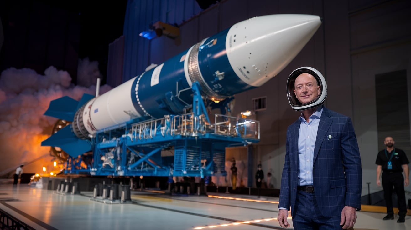 Blue Origin, Blue Origin rocket launch, Jeff Bezos, Blue Origin delay, vehicle subsystem issue, space exploration, private aerospace industry, Blue Origin futureJeff Bezos, Blue Origin, New Glenn rocket, inaugural launch, space exploration, commercial spaceflight, 2025 Jeff Bezos, Blue Origin, New Glenn rocket, inaugural launch, space exploration, commercial spaceflight, 2025